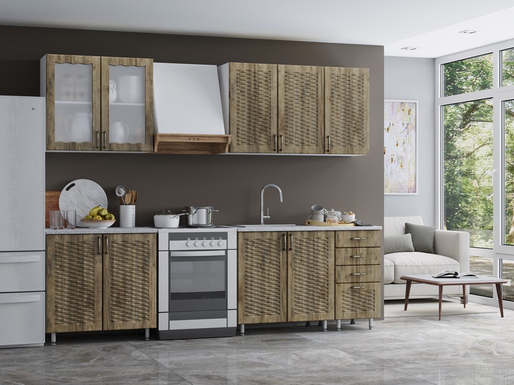 Кухонный Гарнитур Ирина МДФ 2000 мм