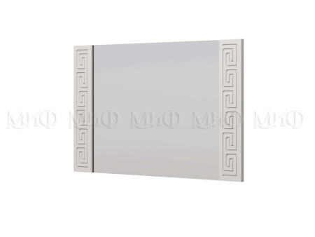 Зеркало Афродита-1 МДФ Белый Глянец (Ш-850 x В-500 x  Г-32 мм)