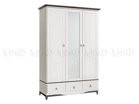 Шкаф 3-х Створчатый Виолетта МДФ (Ш-1450 мм x Г-560 мм х В-2135 мм)