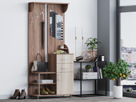 Прихожая Юлианна ЛДСП/Разные Цвета (0,9*2,05*0,36)